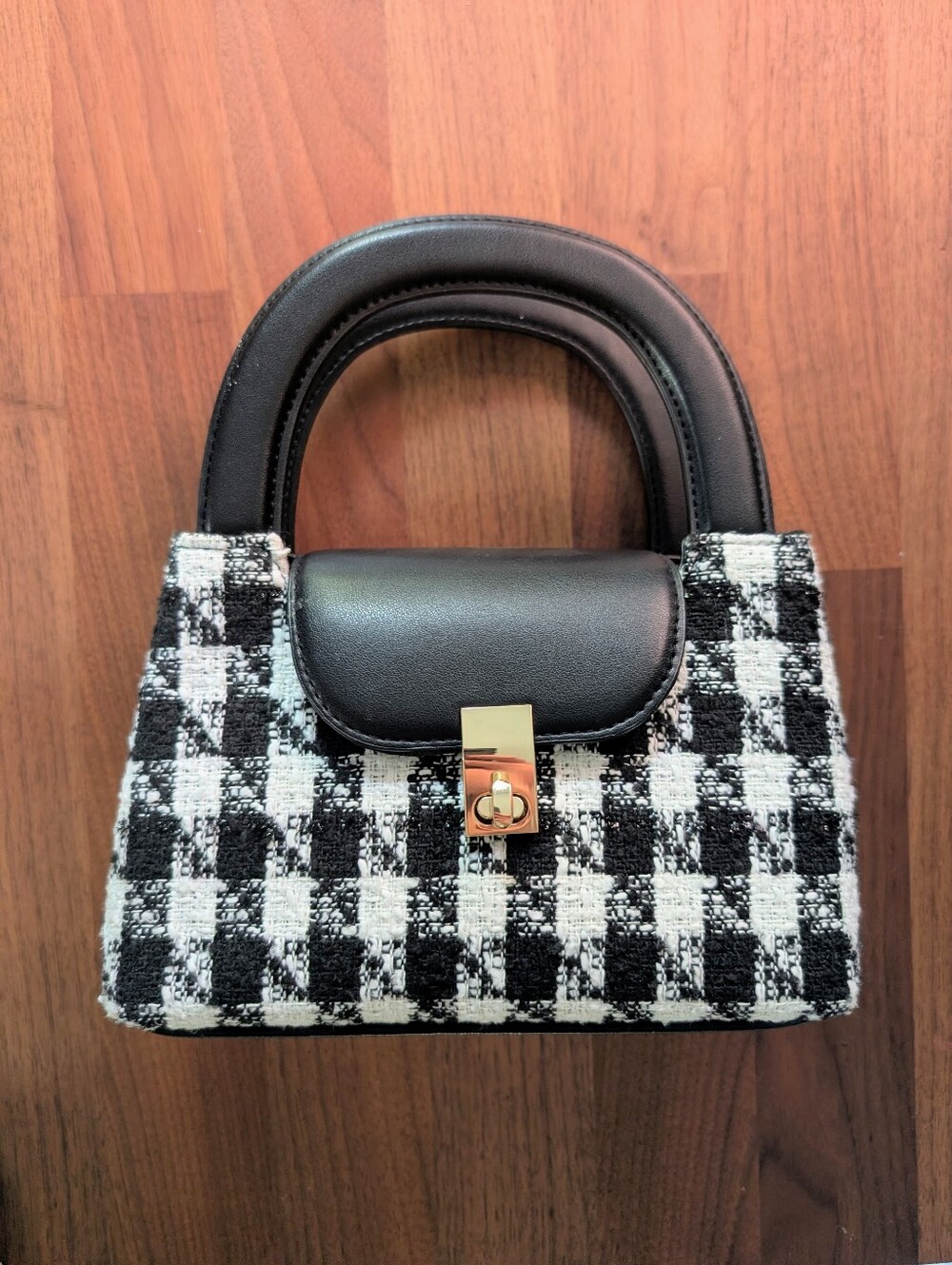 Mini Houndstooth Bag
